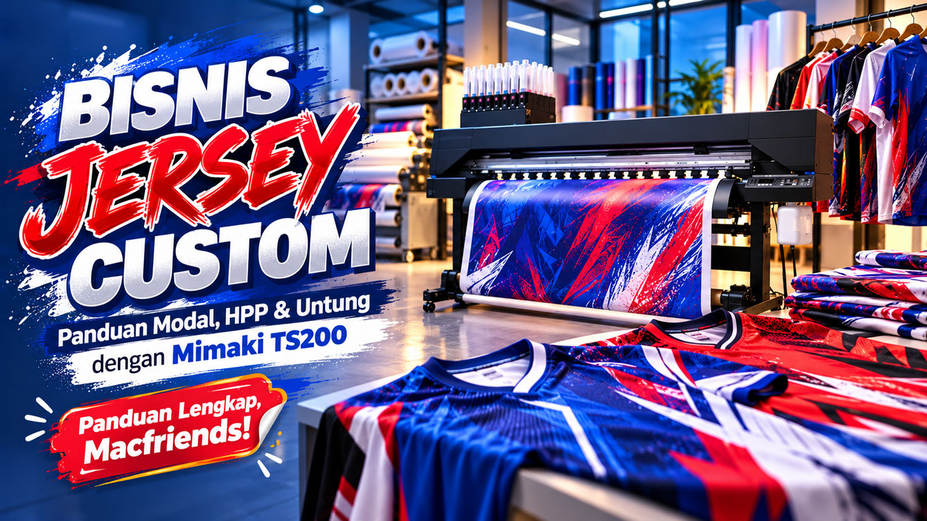 Cara Memulai Bisnis Jersey Custom dengan Mesin Sublimasi Mimaki TS200